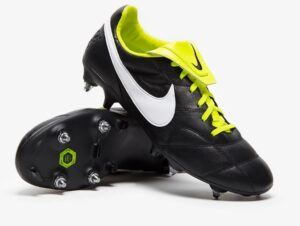 nike grey and yellow boots