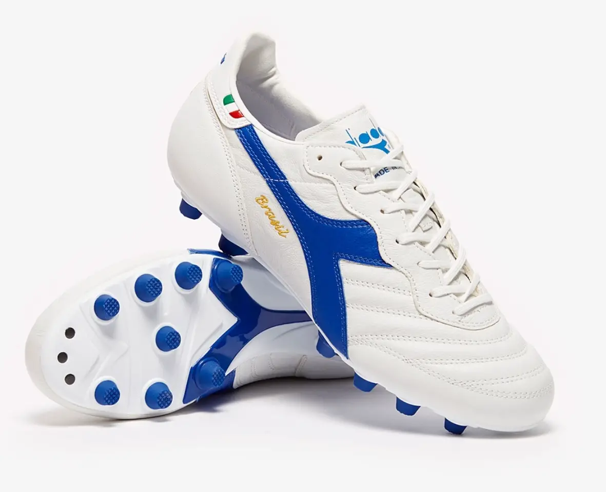 Diadora Brasil Made In Italy White and Blue