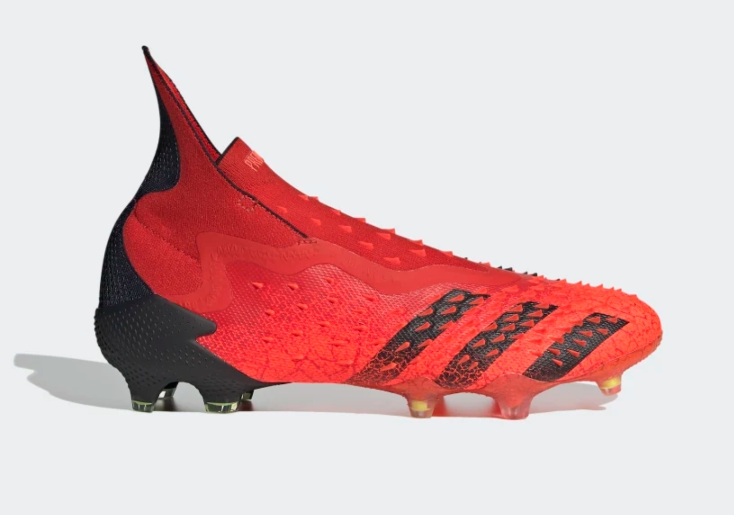 bright coloured football boots