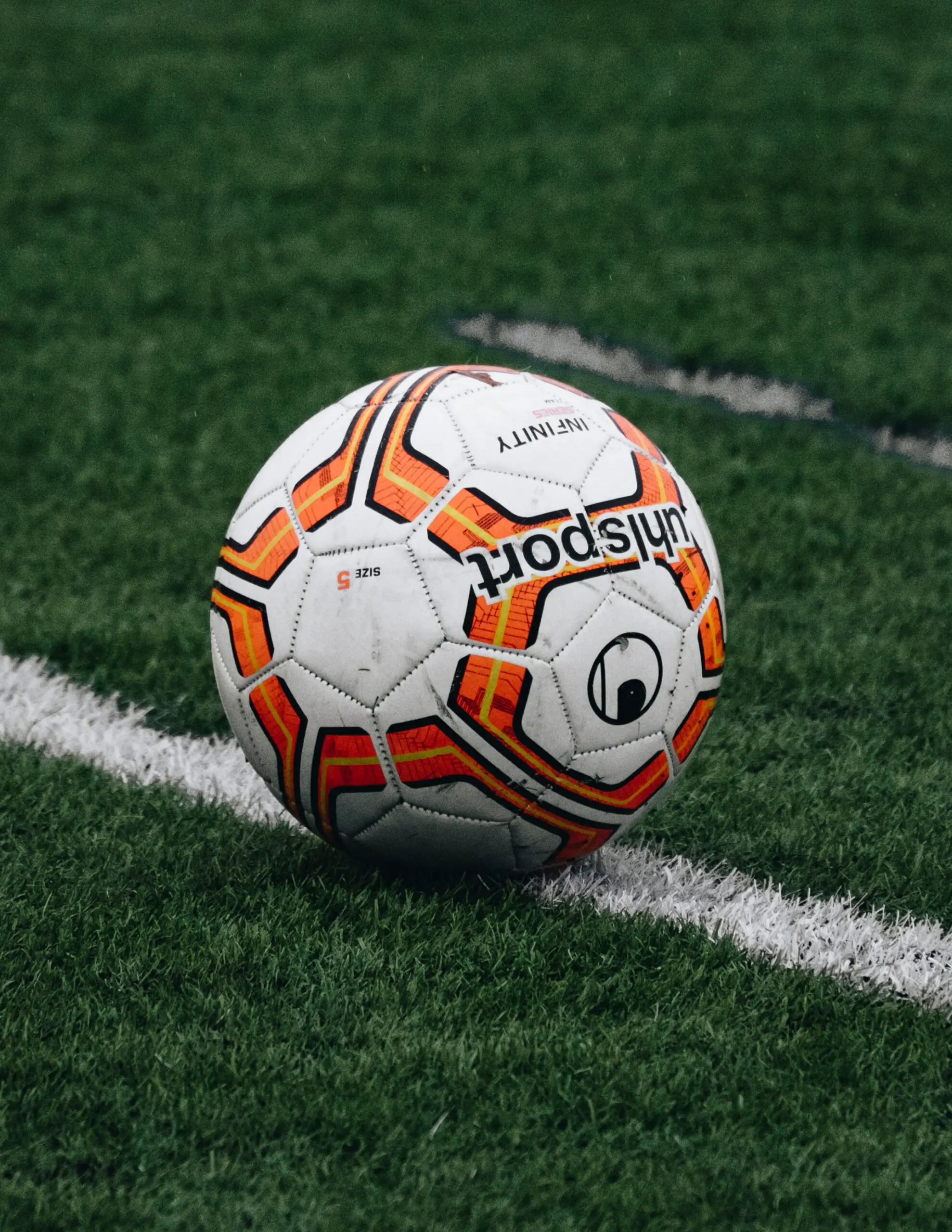 A picture of a soccer match ball